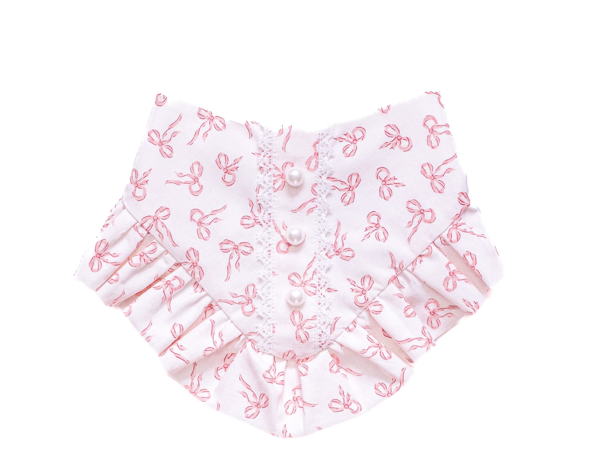 Blush Ballerina Bandana, hand-sewn dog bandana in XS